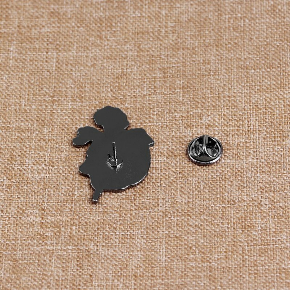 Skull & Roses Enamel Pin - Picture 4 of 5